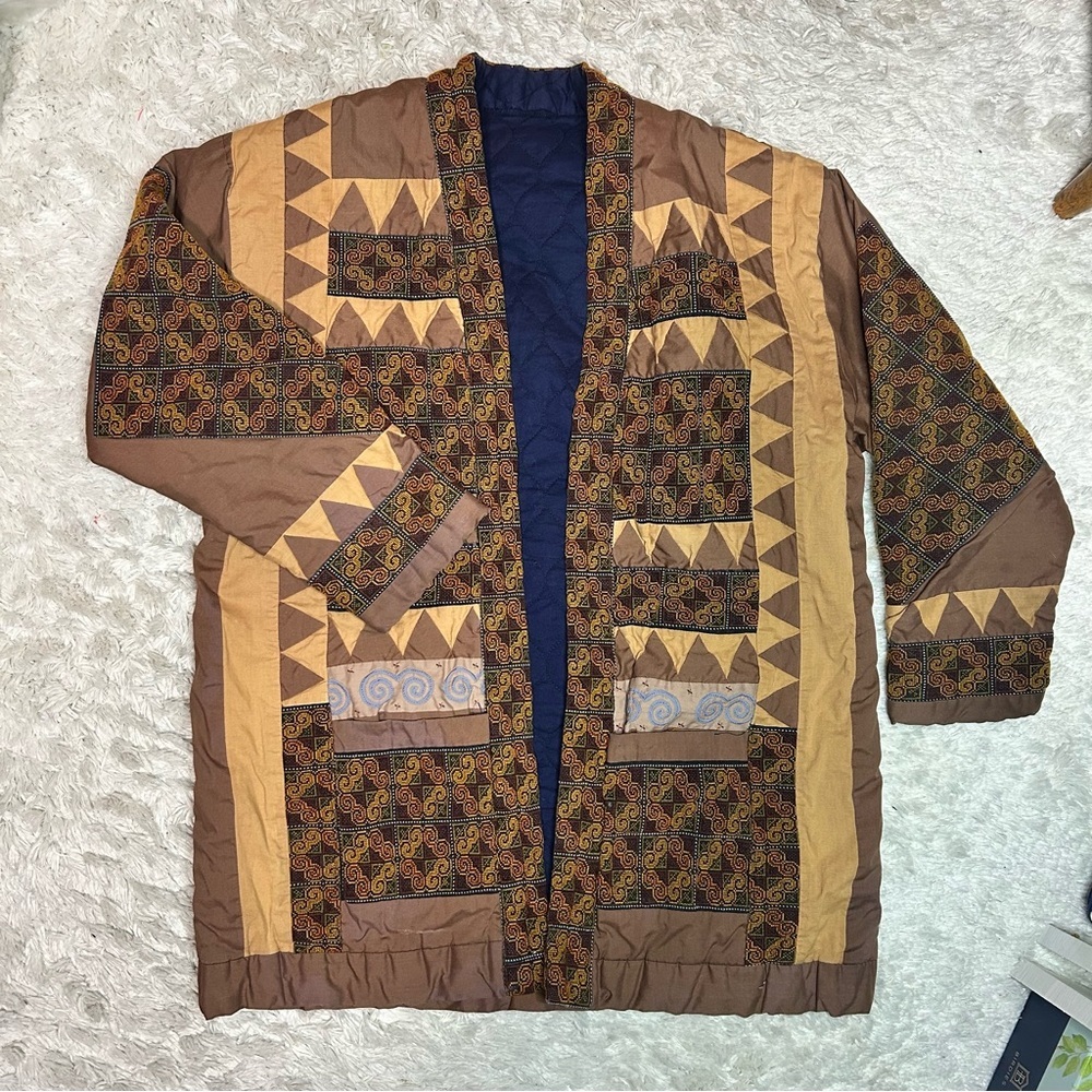 Handmade 1970 Old Fabric, vintage cloth, old kantha style jacket